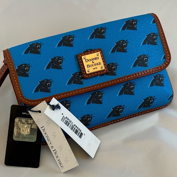 Dooney & Bourke Handbags - Dooney & Bourke Carolina Panthers NFL wristlet NWT